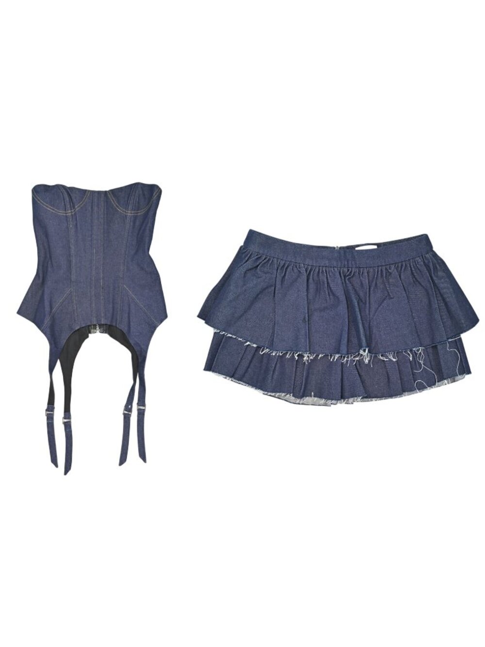 LSEOUL 2504 Cherry Set in Blue Denim